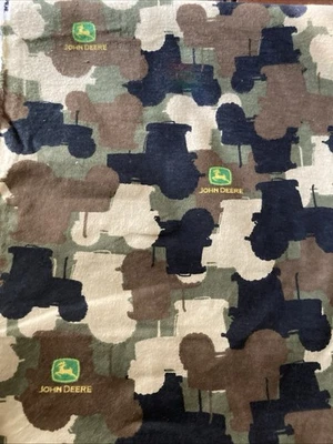 Tela de franela de camuflaje para tractor John Deere 44 x 3 1/3 yardas tela de algodón Foto 1 de 3