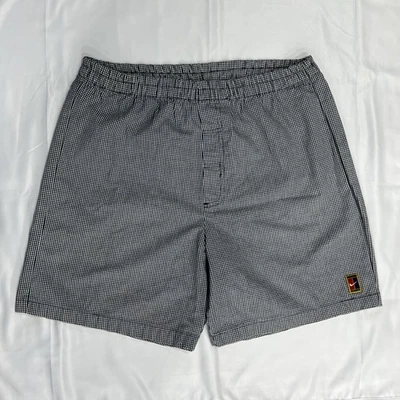 Nike винтажный 90-х теннис swoosh вызов суда логотип клетку клетчатые клетчатые шорты M - Изображение 1 из 4