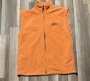 Team realtree mens Vibrant Orange Fleece Vest size medium - Picture 1 of 6