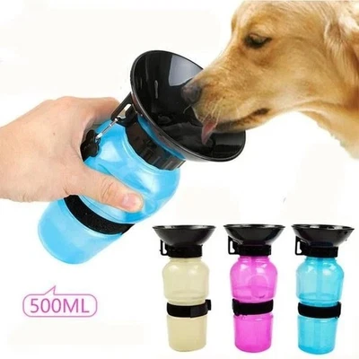 Botella de agua portátil para perros, vaso para pasear mascotas, comedero de agua para perros y gatos Foto 1 de 4