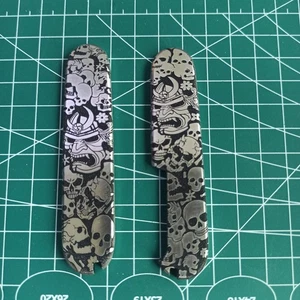 1 Pair  Titanium Alloy knife Handle Scales for 91 mm Victorinox Swiss Army - Picture 1 of 4