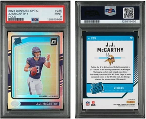 Holograma Panini Donruss Optic #235 JJ McCarthy 2024 PSA 9 - Imagen 1 de 3