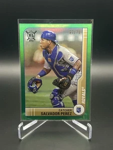 SALVADOR PEREZ 2021 TOPPS BIG LEAGUE LÁMINA VERDE 67/75 #136 - Imagen 1 de 2