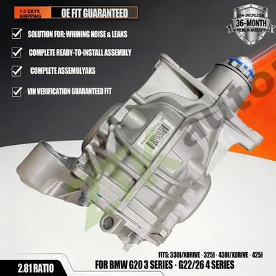 Rear Axle Differential 2.81For BMW 330i 430i 325i G20 G22 G26 3 Series 4 Series - Image 1 of 4