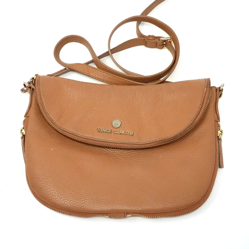 Vince Camuto Women’s Rizo Rich Auburn Leather Crossbody Bag - image 1 of 4