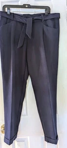 Pantalones Tommy Hilfiger para mujer azul marino con puños. Talla 12. Nuevo con etiquetas - Imagen 1 de 10