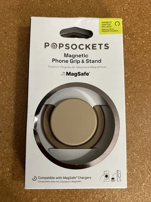 GENUINE POPSOCKETS Magnetic Phone Grip & Stand For MagSafe Latte OPEN NEW! - Image 1 of 4