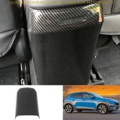 Panel antipatada de salida de aire trasero de fibra de carbono para Hyundai Kona Encino 2018-2023 Foto 1 de 4