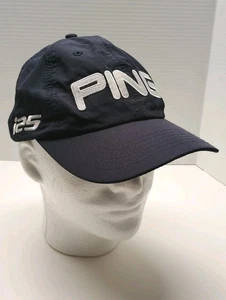 Gorra de pelota con correa ajustable azul con logotipo de golf Ping i25 G25 - Imagen 1 de 8