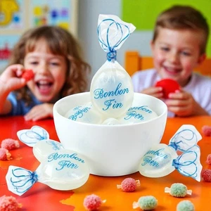 Bonbon FIN MINTS Flavour Sweets INDIVIDUAL WRAPPED Retro CANDY Party MINT UK - Picture 1 of 9