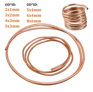 Tubo de cobre de microboro suave 1M OD 2~8mm ID 1~6mm para refrigeración plomería - Imagen 1 de 9