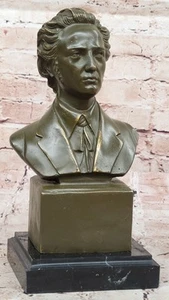 Frederic Chopin Bronze  Musician Bust Artwork for Piano Lovers Limited Edition - Picture 1 of 10