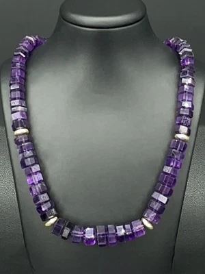 COLLIER 375/-GELBGOLD MIT AMETHYST & HÄMATIT SOGNI D'ORO   SCHMUCKJAGD - Bild 1 von 4