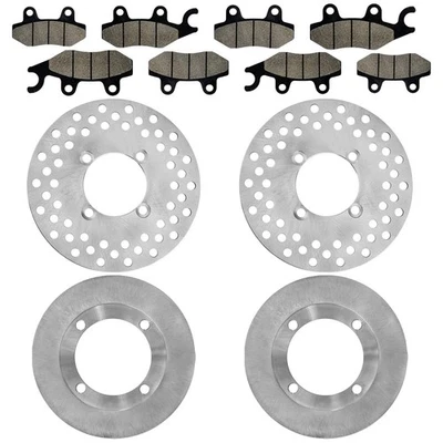 Rotor de disco de freno delantero y trasero con pastilla para Yamaha Rhino 700 YXR700 4X4 2008-2013 Foto 1 de 4