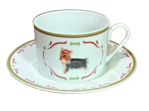 Taza para perro Yorkshire Terrier Yorkie vintage The Danbury Mint + platillo a juego - Imagen 1 de 12