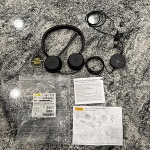 Jabra Evolve 20 Microsoft Lync Stereo Headset Black #03 - Picture 1 of 10