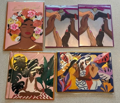 Papyrus Card Black African American Woman Sisterhood Blank Friendship New Lot - Image 1 of 3
