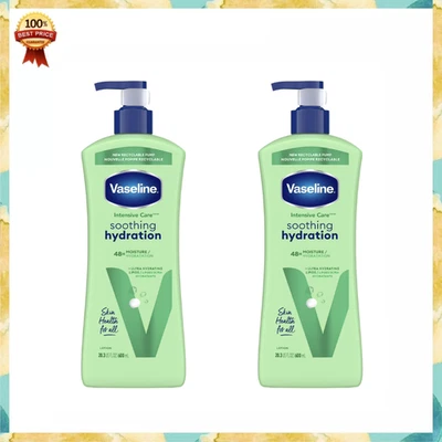 Pack 2 Vaseline Intensive Care Body Lotion Soothing Hydration for Women Dry Skin Foto 1 de 4