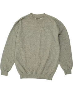 WRANGLER Mens Sweatshirt Jumper Medium Grey Cotton CJ05 - Imagen 1 de 4