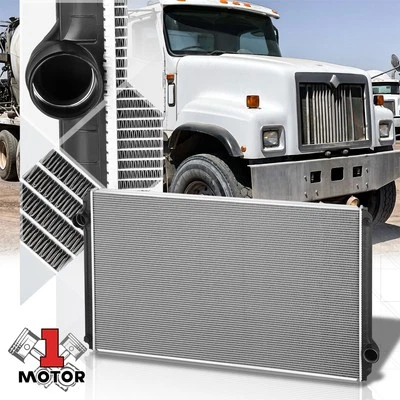 [2 filas] Radiador de núcleo de aluminio estilo OE para 96-04 International 5070/5600i/5000 Foto 1 de 4