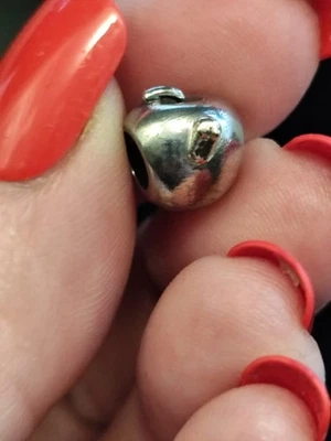 Pandora Charm Silber Apfel mit Wurm - Bild 1 von 4
