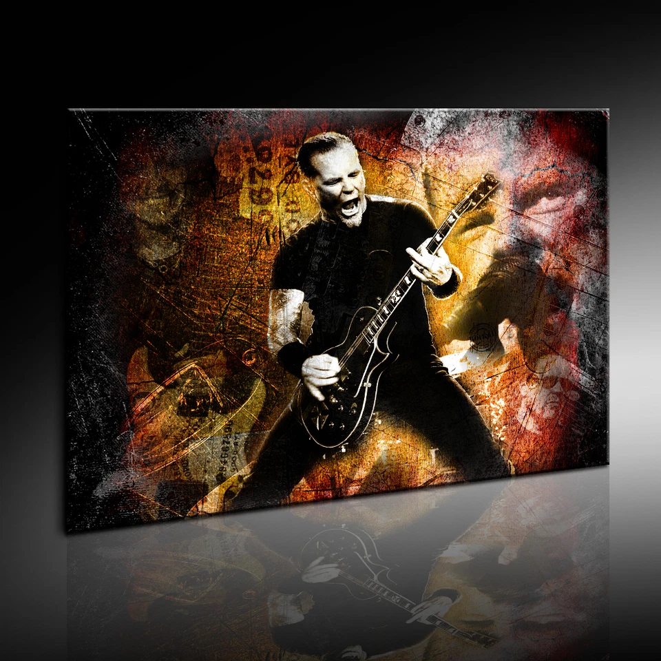 Metallica Bild auf Leinwand Kunstdruck, Wandbild, Fotoleinwand24 Bild k.Poster   - Bild 1 von 1