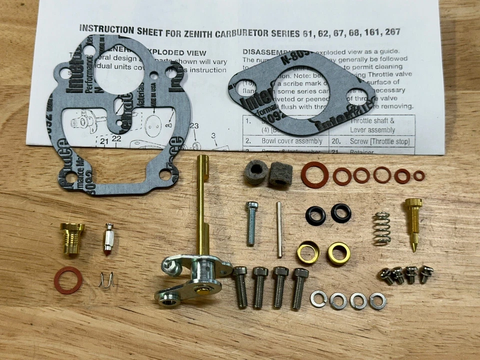 Farmall A B C Zenith Basic Carburetor kit - Image 1 of 2