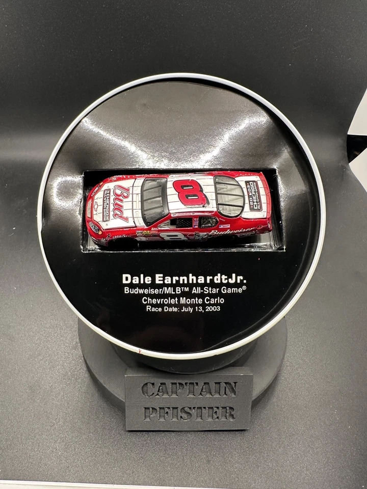 2003 Action Dale Earnhardt Jr. Budweiser MLB All Star Game 1/64 в жестяной мяч - Изображение 1 из 3