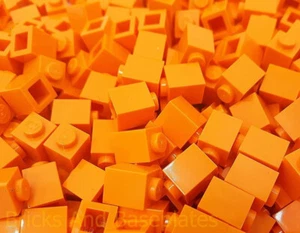 LEGO BRICKS 1000 x ORANGE 1x1 Pin From Brand New Sets Sent In a Sealed Bag - Picture 1 of 4