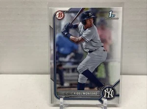 Fidel Montero  New York Yankees 2022 Bowman Prospects 1st Bowman Card - Picture 1 of 2