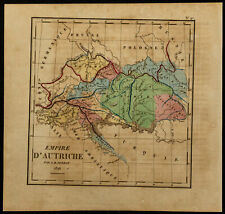 1826 - Empire - Austria Hungary - antique map Per Perrot