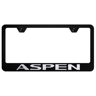 Dodge Aspen Laser Etched Logo Stainless Steel License Plate Frame - Image 1 of 2