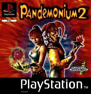 Pandemonium 2 PS1 Replacement Box Art Case Insert Cover only