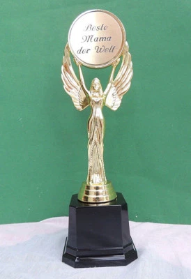 FDPOKALE POKAL,Siegesgöttin,Siegerfigur+persönl.Gravur, beste Mama,Muttertag Weihnachten