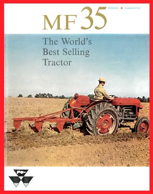 Massey Ferguson 35 Diesel & Gasoline Tractor MF 35 Color Brochure MF35 - Image 1 of 4