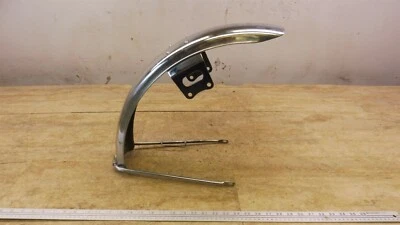 1980 Kawasaki KZ440 LTD K332-1) para-lama dianteiro cromado e suportes - Imagem 1 de 4