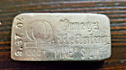 Rare Vintage Poured 9.67 Oz Omega Refining Silver Loaf Bar