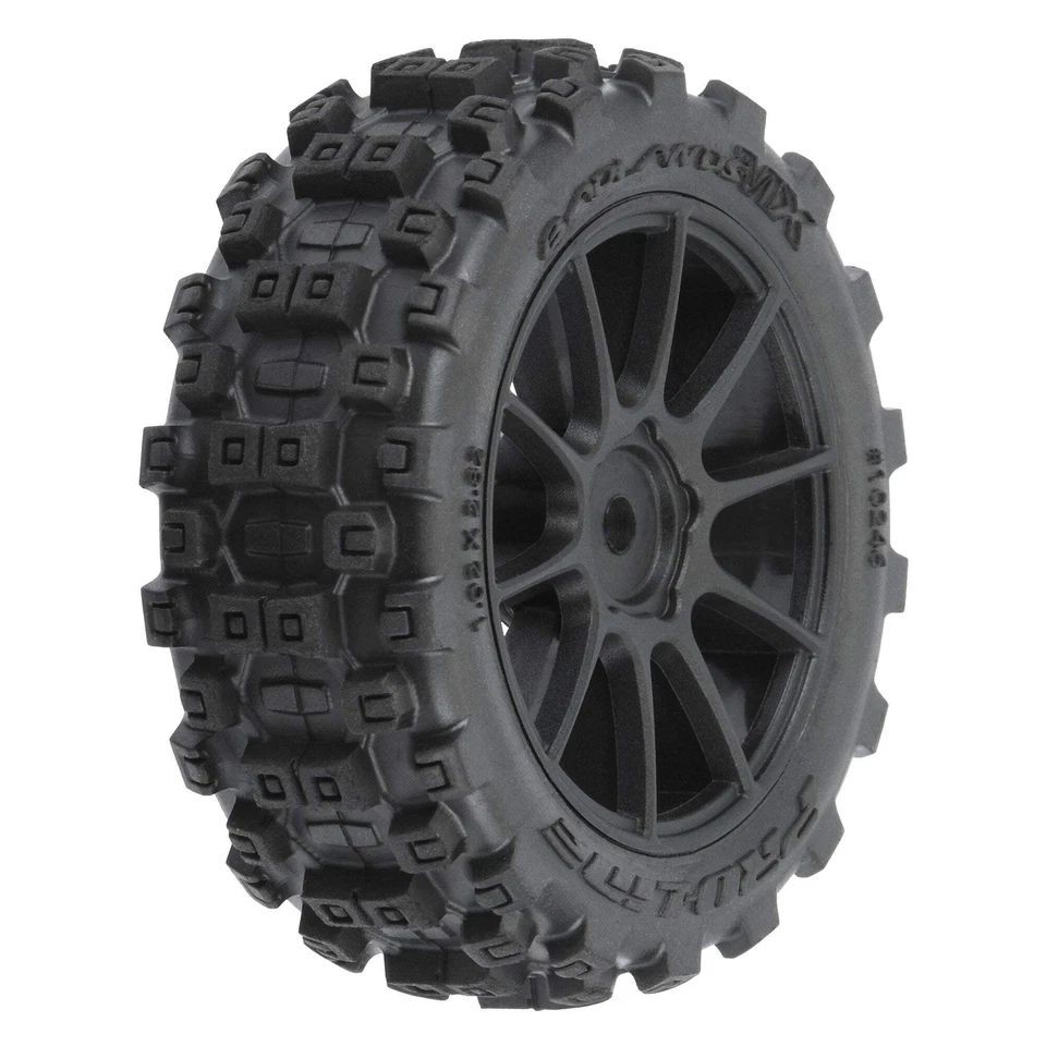 Pro-Line PRO1024610 Badlands MX 1.9" Buggy Tires MTD Mach-10 Black Wheels: Typho - Image 1 of 1