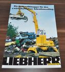 1988 Liebherr Bagger Schrottumschlag Bagger Broschüre Prospekt