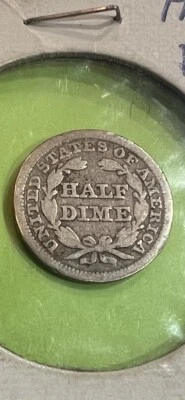 1841 Seated Liberty Half Dime - Image 1 of 2