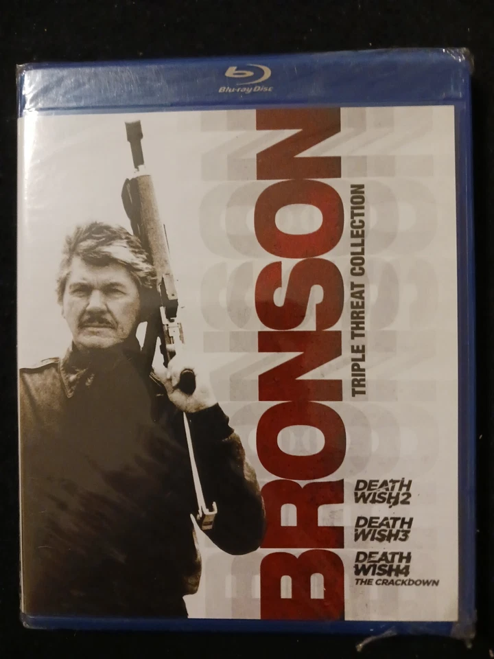 Bronson Triple Threat Collection Blu-ray Disk Set Death Wish 2 3 4 Crackdown