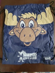 Seattle Mariners Mariner Moose Mascot Kids Club Drawstring Backpack - Picture 1 of 1