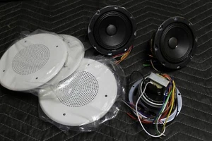 (3) Lowell JR410-T72 4" Commercial 70V/100V 15w Ceiling Speakers NEW! - Picture 1 of 3