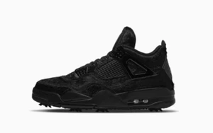 Sz 5.5 - Nike Air Jordan 4 Golf 'Black Cat' CU9981-001 - Picture 1 of 6
