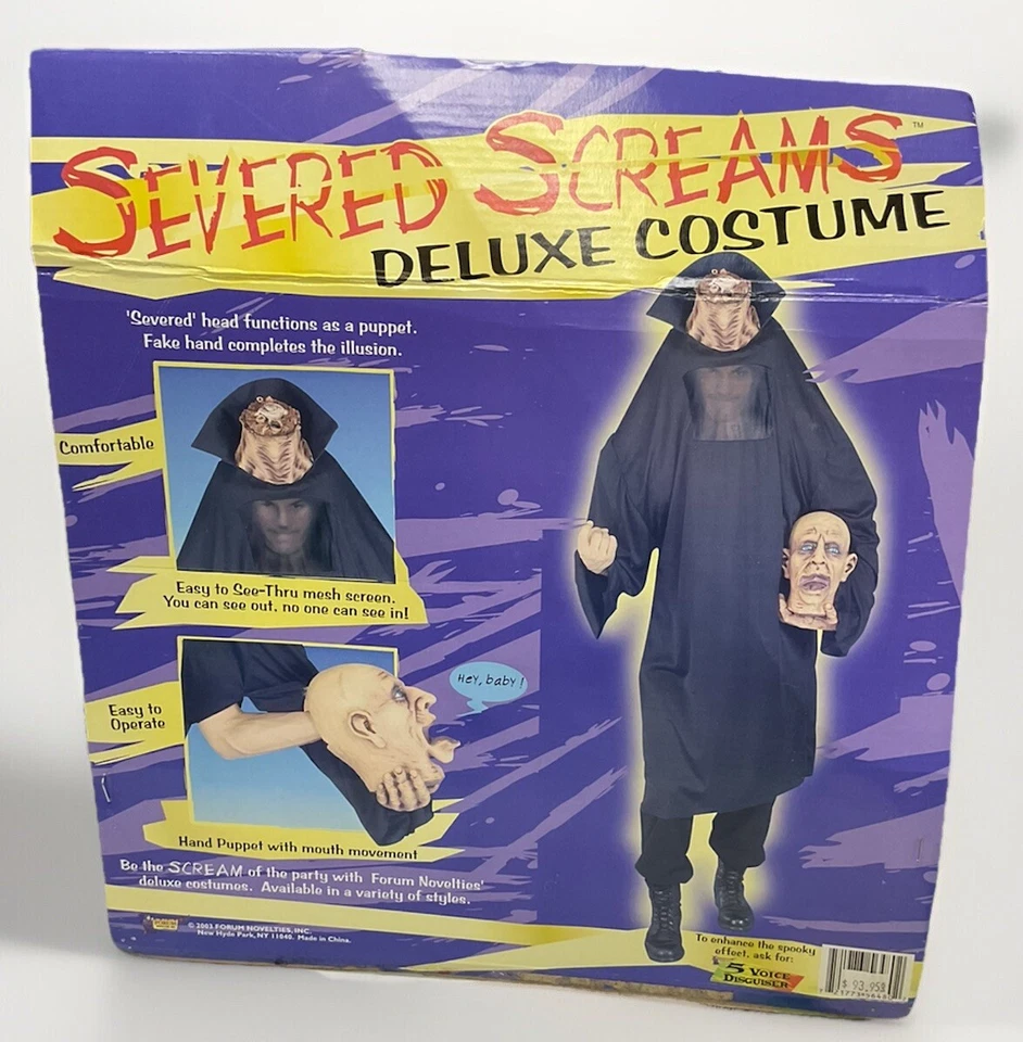 Severed Screams Horror Head Adult Headless Man Puppet Scary Halloween Co - Image 1 of 1