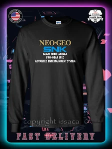 SNK Neo Geo MAX 330 Mega Pro Spec Men's Long Sleeve T-Shirt American issaca Tees - Picture 1 of 14
