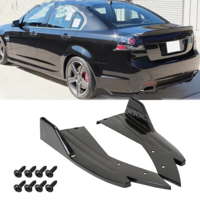 For Pontiac G8 Glossy Black Rear Bumper Lip Diffuser Splitter Spoiler Side Skirt Foto 1 de 4
