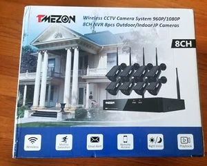 Tmezon 8-Channel HD 1080P WiFi Network/IP,(IP WiFi NVR Kits),8Pcs 1080P 2.0 Mega - Picture 1 of 6