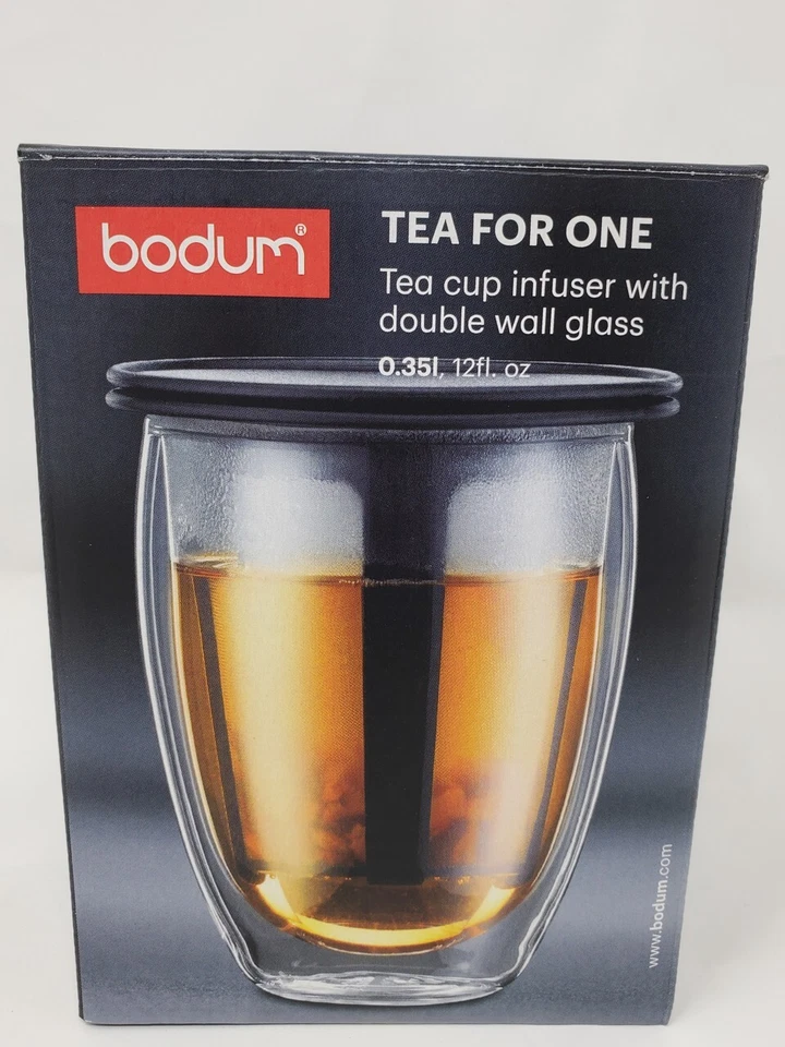 Bodum nuevo 12 oz. Taza de doble pared aislada con infusor de té para una taza Foto 1 de 1