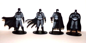 BATMAN Black & White PVC 3.75-4" DC Figure Lot of 4 All Different - Picture 1 of 6